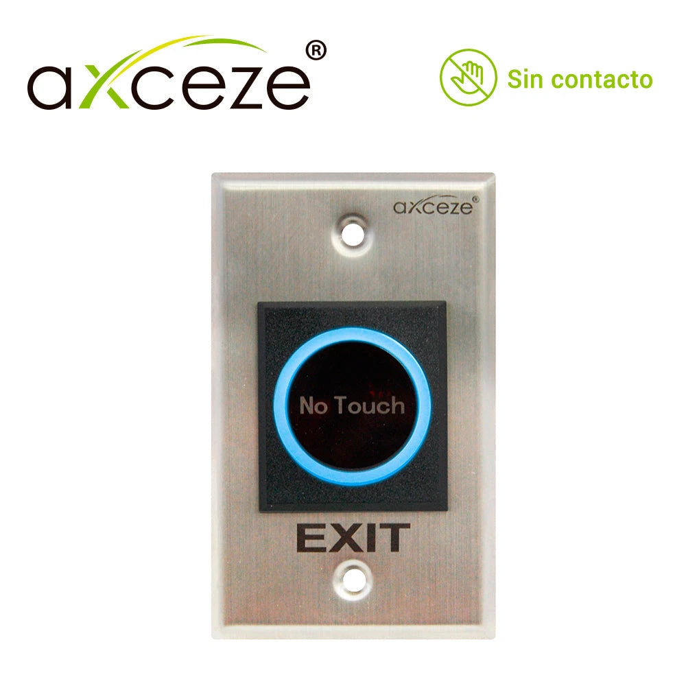 BOTON SIN CONTACTO NO-TOUCH AX-TOUCH1 RELAY INTEGRADO BOTÓN DE ACTIVACIÓN INMEDIATA CON LED.-Tarjetas y Botones-AXCEZE-Bsai Seguridad & Controles