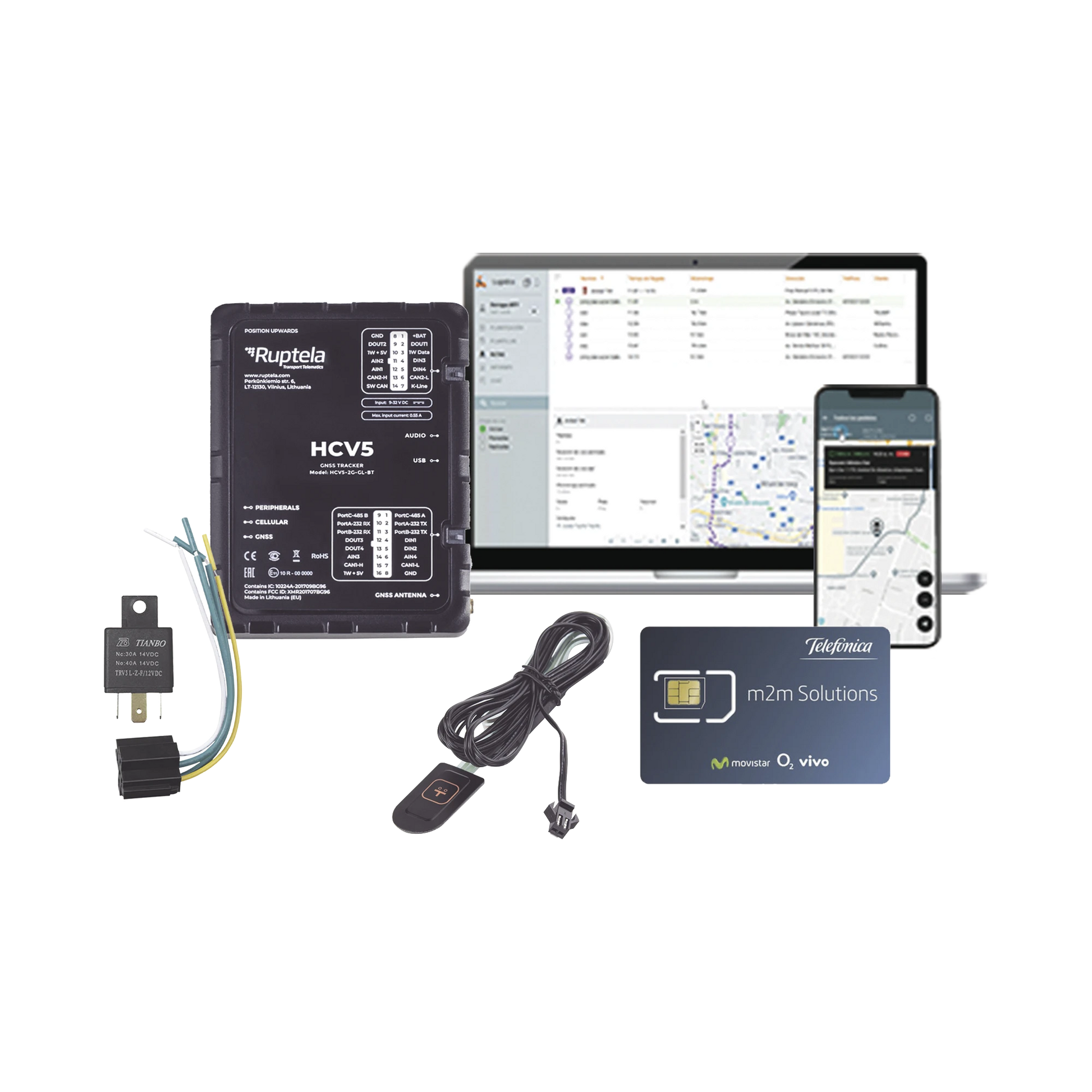 KIT DE LOCALIZADOR 4G LTE CATM1/ INCLUYE 1 MICROSIM25GPS Y SERVICIO DE DATOS POR 1 AÑO / 1 EPCOMGPSMENSUAL / RELAY / BOTÓN SOS-IoT, GPS y Telemática-RUPTELA-Bsai Seguridad & Controles