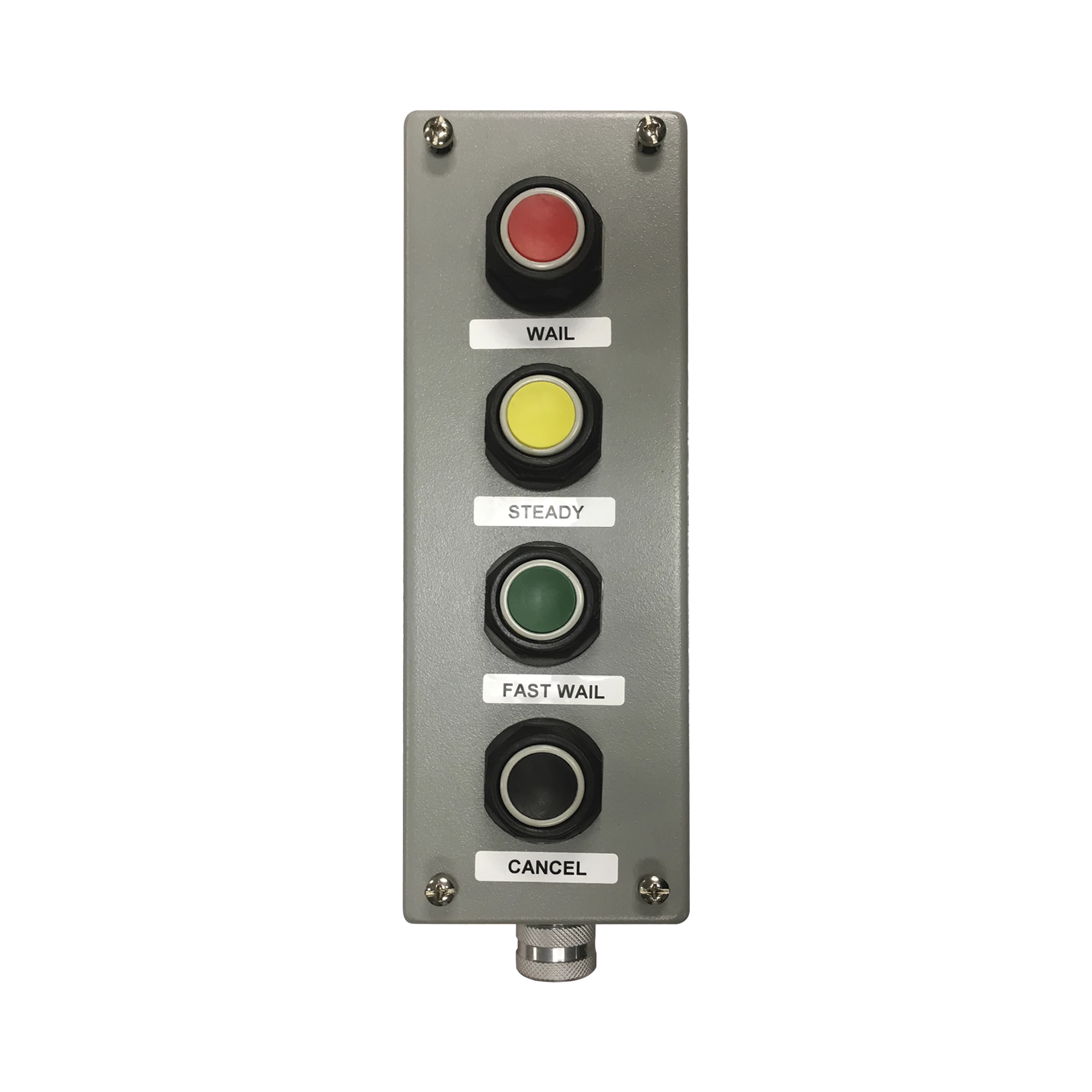 BOTONERA CUÁDRUPLE DE USO RUDO-Sirenas / Bocinas / Controladores-FEDERAL SIGNAL INDUSTRIAL-Bsai Seguridad & Controles