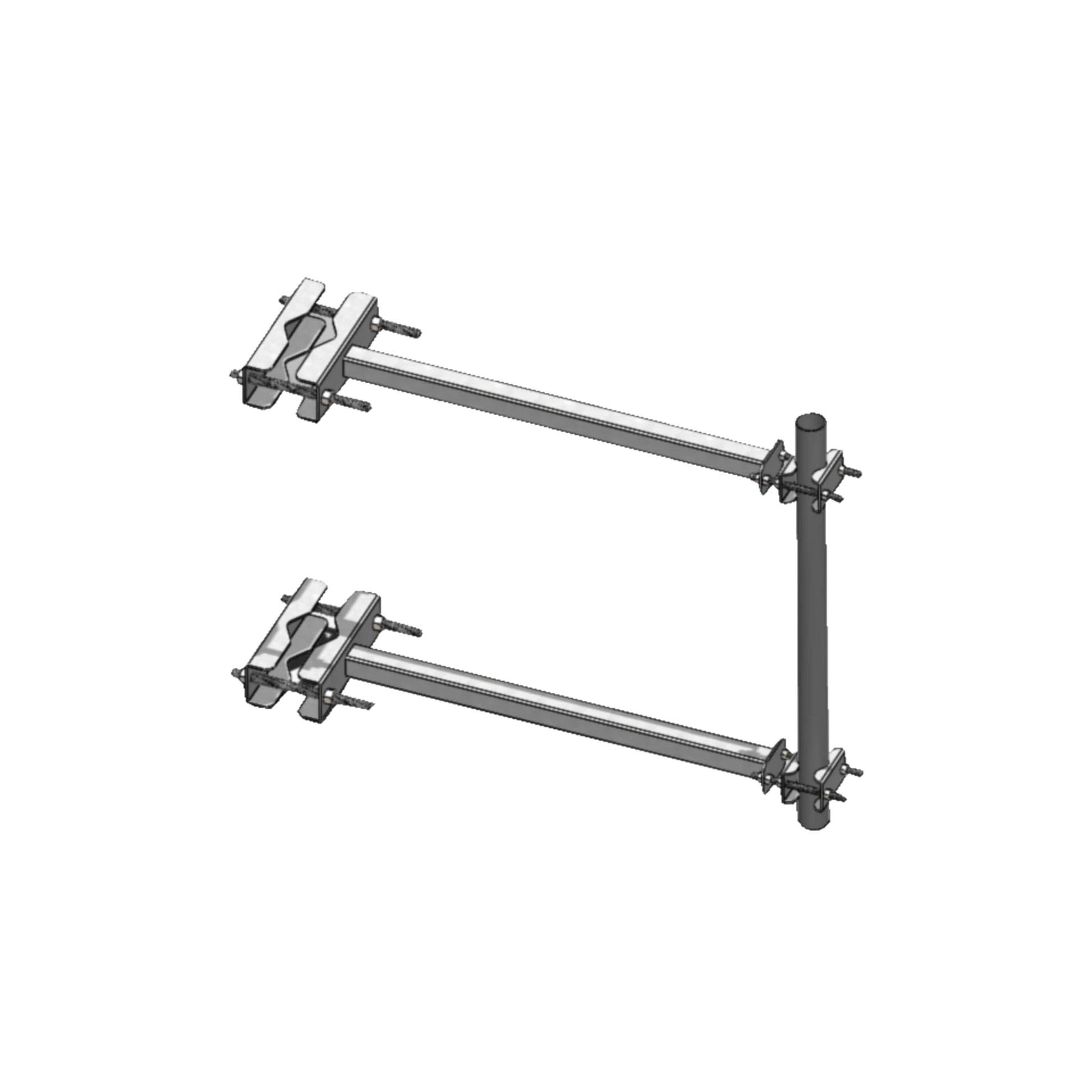 BRAZO LATERAL PARA TORRE AUTOSOPORTADA, TUBO DE 2 CED. 30 X 60 CM, SEP. 60 CM.-Torres y Mástiles-SYSCOM TOWERS-Bsai Seguridad & Controles