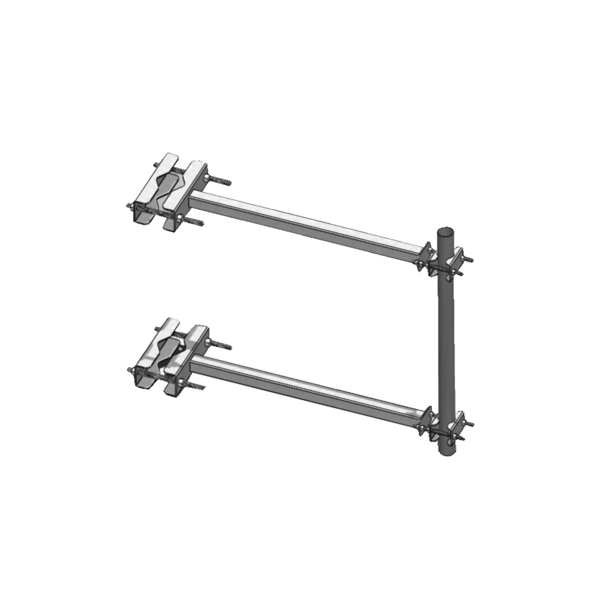 BRAZO LATERAL PARA TORRE AUTOSOPORTADA, TUBO DE 2 CED. 30 X 60 CM, SEP. 60 CM.-Torres y Mástiles-SYSCOM TOWERS-Bsai Seguridad & Controles