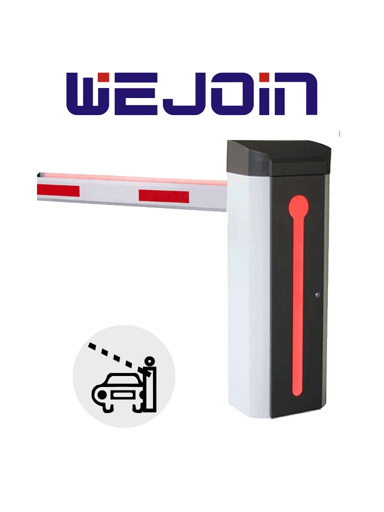 WEJOIN WJDZ120R66 - BARRERA LED 6 METROS DERECHA / DOBLE RESORTE / BRAZO OCTAGONAL LED-Barreras Vehiculares-WEJOIN-Bsai Seguridad & Controles