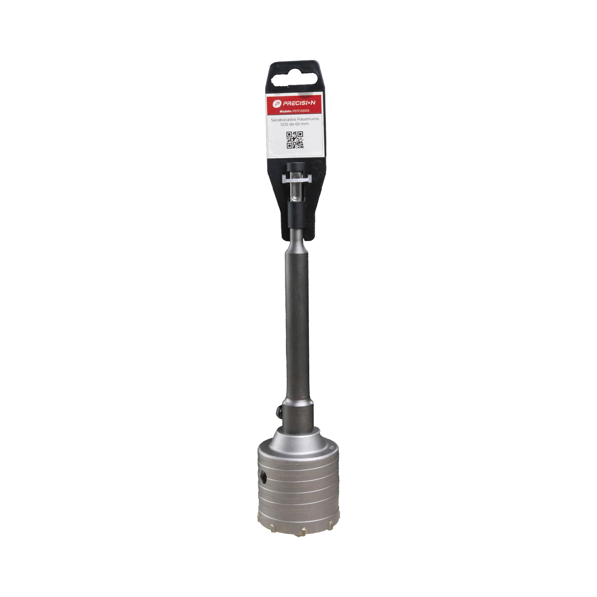 BROCA PASAMUROS SDS, SACABOCADO P/CONCRETO 65MM CON EXT. DE 220MM (IDEAL PARA INSTALAR MINISPLITS)-Ferreteria-PRECISION-Bsai Seguridad & Controles