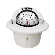 BRÚJULA SERIE EXPLORER EN COLOR BLANCO, CON ILUMINACIÓN NOCTURNA COLOR VERDE.-Soluciones Marinas-RITCHIE-Bsai Seguridad & Controles