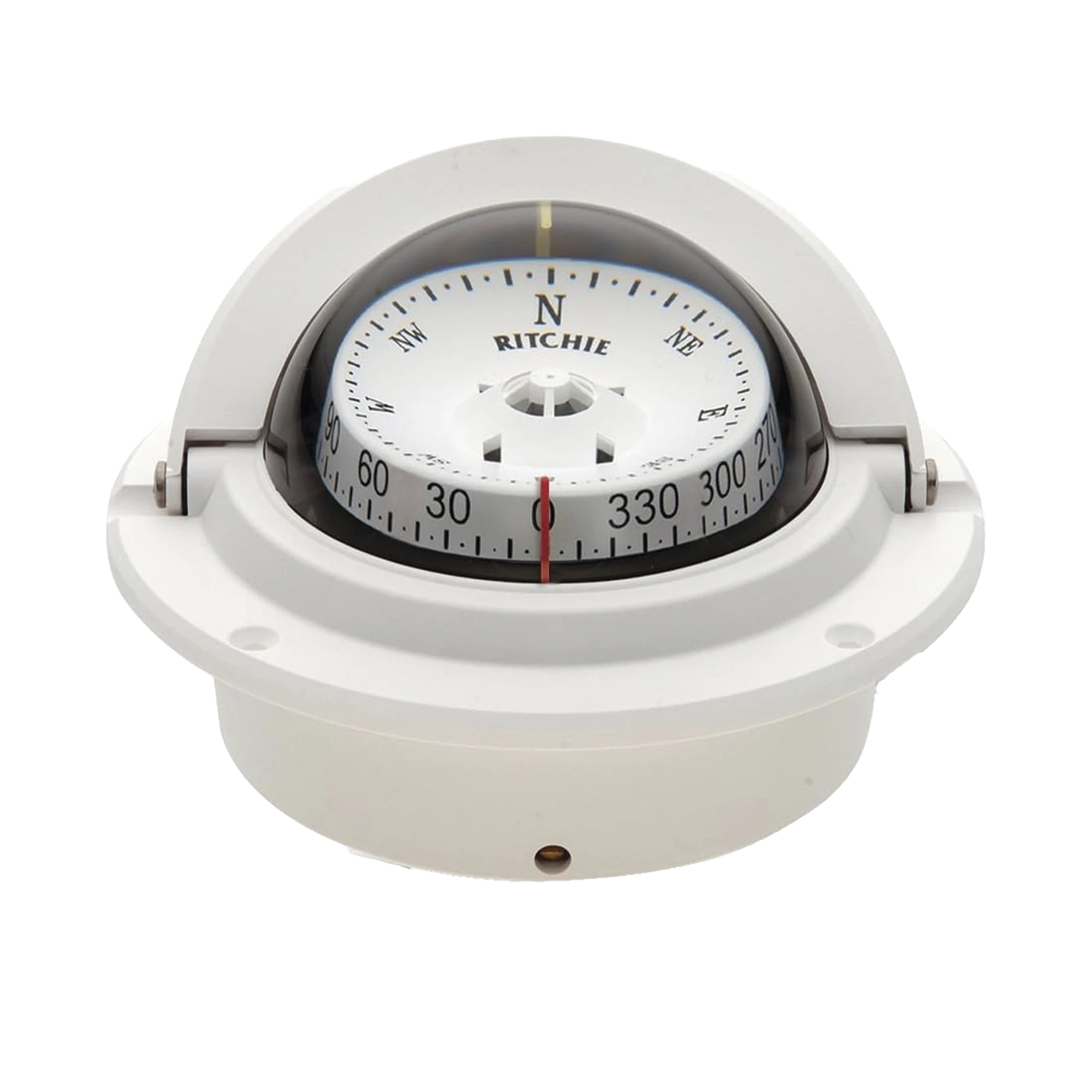 BRÚJULA SERIE VOYAGER EN COLOR BLANCO, CUENTA CON ILUMINACIÓN NOCTURNA COLOR VERDE.-Soluciones Marinas-RITCHIE-Bsai Seguridad & Controles