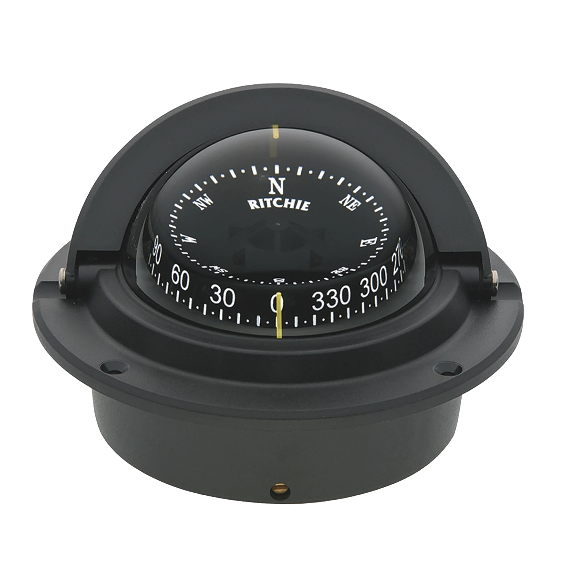 BRÚJULA SERIE VOYAGER EN COLOR NEGRO, CUENTA CON ILUMINACIÓN NOCTURNA COLOR VERDE.-Soluciones Marinas-RITCHIE-Bsai Seguridad & Controles