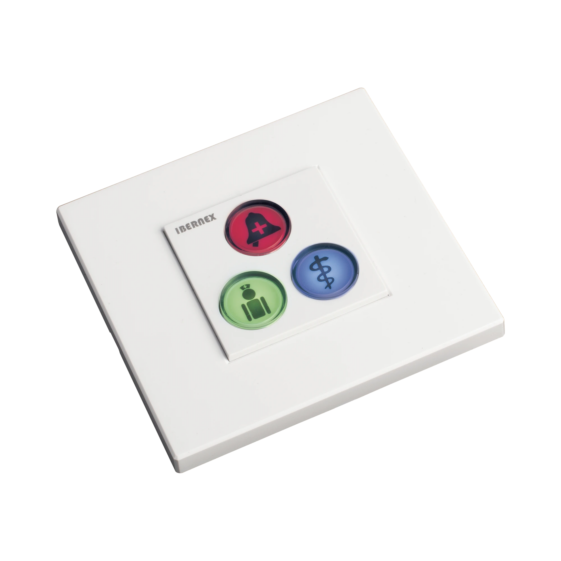 MODULO DE 3 BOTONES ILUMINADOS CON LECTOR RFID 125 KHZ / ALARMA / CANCELAR Y CÓDIGO AZUL / BUS RS485 / COMPATIBLE CON NX0019/B, NX1021 Y NX0015-Sistemas de Emergencia-IBERNEX-Bsai Seguridad & Controles
