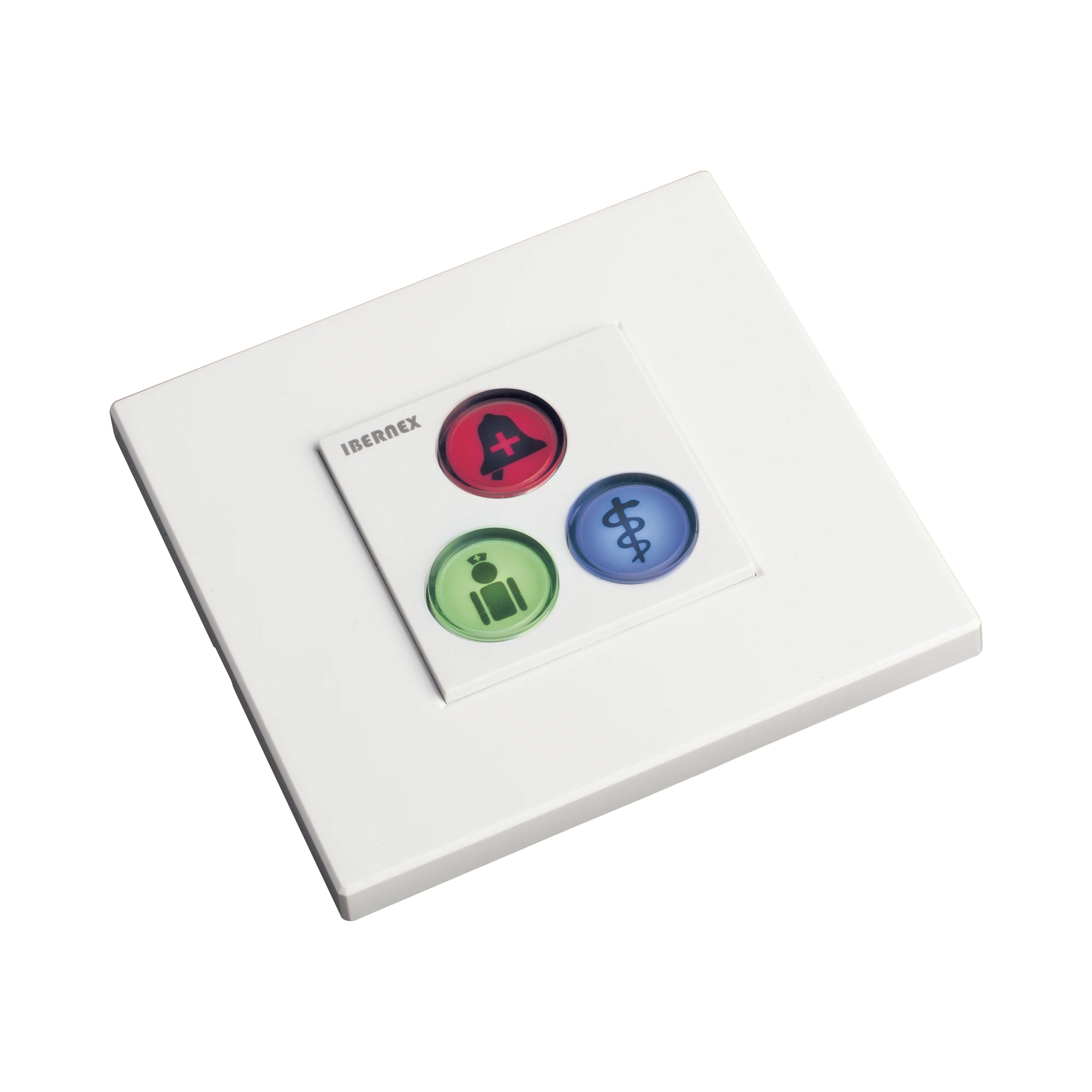 MODULO DE 3 BOTONES ILUMINADOS CON LECTOR RFID 125 KHZ / ALARMA / CANCELAR Y CÓDIGO AZUL / BUS RS485 / COMPATIBLE CON NX0019/B, NX1021 Y NX0015-Sistemas de Emergencia-IBERNEX-Bsai Seguridad & Controles