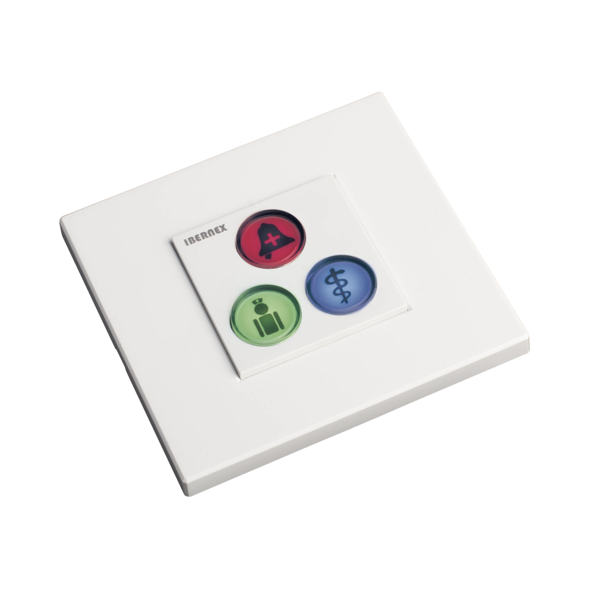 MODULO DE 3 BOTONES ILUMINADOS / ALARMA / CANCELAR Y CÓDIGO AZUL / BUS RS485 / COMPATIBLE CON NX0019/B, NX1021 Y NX0015-Sistemas de Emergencia-IBERNEX-Bsai Seguridad & Controles