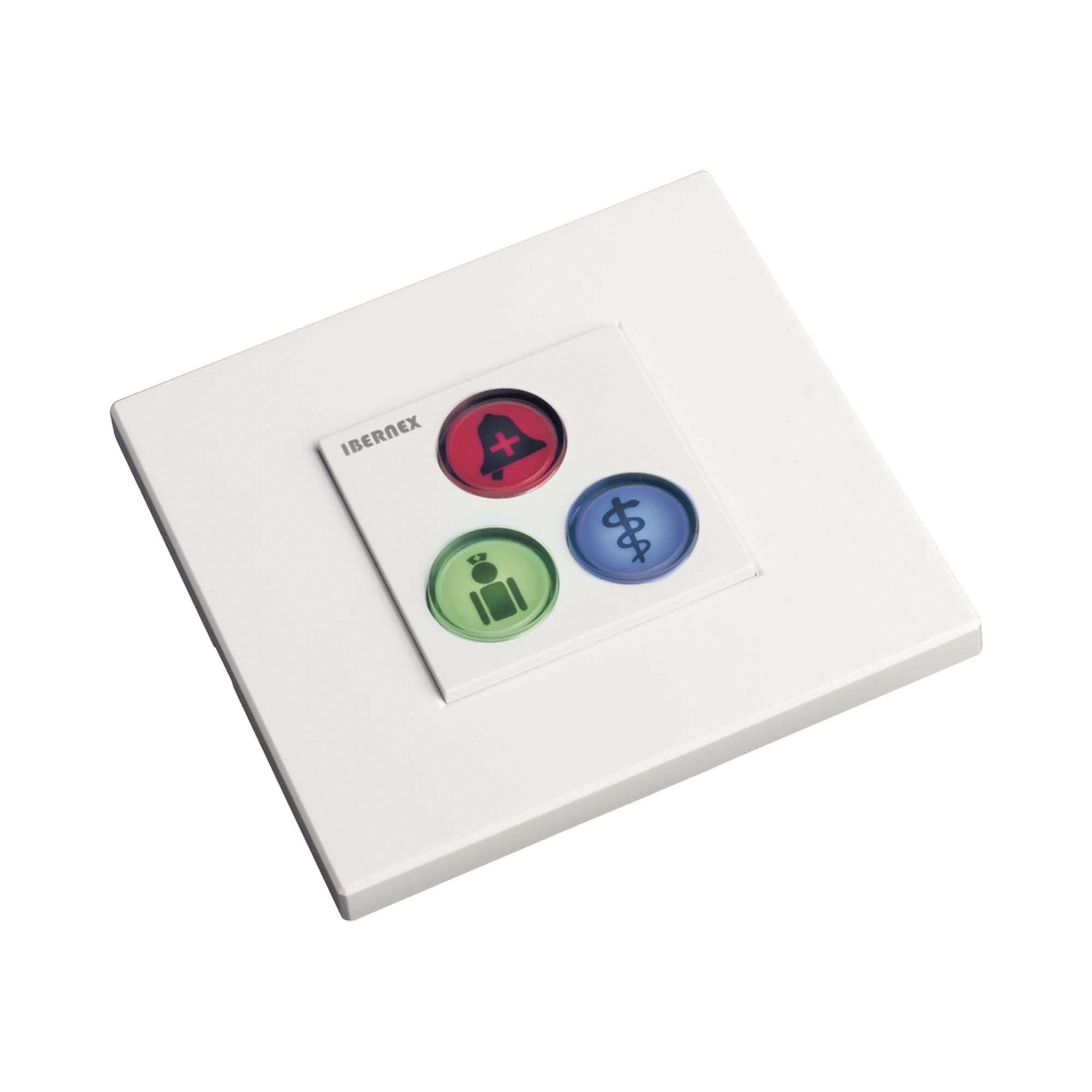 MODULO DE 3 BOTONES ILUMINADOS / ALARMA / CANCELAR Y CÓDIGO AZUL / BUS RS485 / COMPATIBLE CON NX0019/B, NX1021 Y NX0015-Sistemas de Emergencia-IBERNEX-Bsai Seguridad & Controles