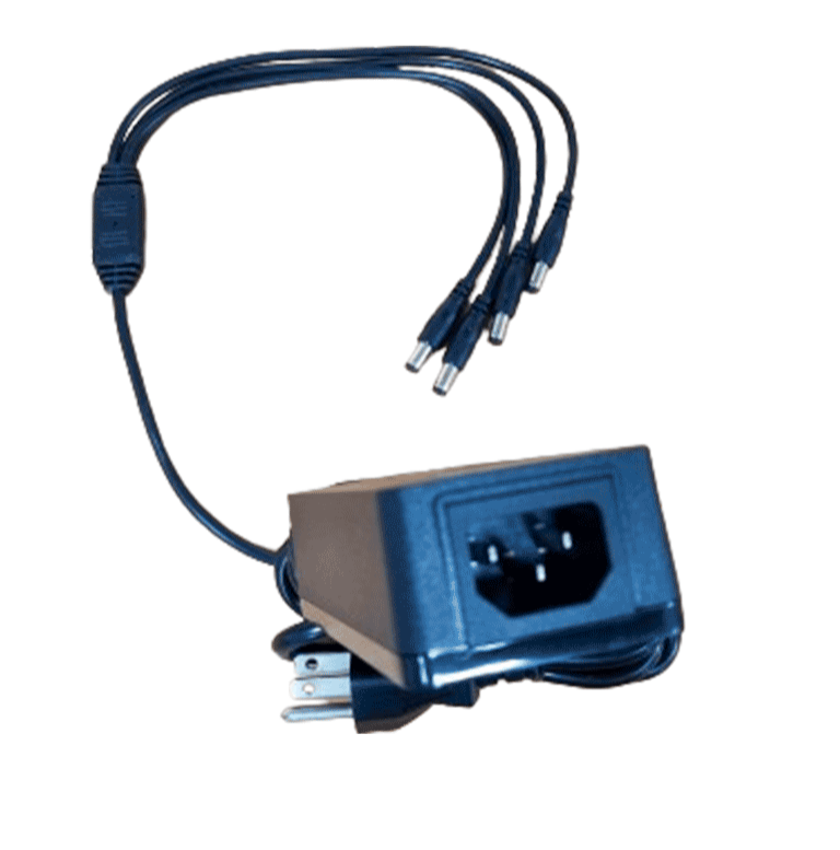 SAXXON KA65E1205000Q - FUENTE DE PODER REGULADA / ALIMENTACIÓN 12 VCC 5 AMPER / 4 CONECTORES MACHO / VOLTAJE DE ENTRADA: 100-240V / IDEAL PARA CÁMARAS DE CCTV , CONTROLES DE ACCESO Y ASISTENCIA-Fuentes de Poder y Adaptadores-SAXXON-Bsai Seguridad & Controles