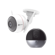KIT DE CAMARAS WIFI, INCLUYE 2 PIEZAS C3W Y 1 PIEZA C6W / AUDIO DE DOS VÍAS / DETECCIÓN DE MOVIMIENTO / RANURA PARA MEMORIA / C6W CON SEGUIMIENTO INTELIGENTE Y ZOOM AUTOMÁTICO-Kits Sistemas Completos-EZVIZ-Bsai Seguridad & Controles