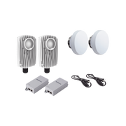 KIT DE 2 RADIOS C6X CON 2 ANTENAS DE (12 DBI), RANGO DE FRECUENCIA EXTENDIDA (4.9 A 6.4 GHZ),  INCLUYE INYECTOR POE, CABLE DE ALIMENTACIÓN Y 2 FLEXIMOUNT-XL PARA ALINEACIÓN, DISTANCIA DE HASTA 3 KM