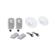 KIT DE 2 RADIOS C6X CON 2 ANTENAS DE (20 DBI), RANGO DE FRECUENCIA EXTENDIDA (5.1 A 6.4 GHZ),  INCLUYE INYECTOR POE, CABLE DE ALIMENTACIÓN Y 2 FLEXIMOUNT-XL PARA ALINEACIÓN, DISTANCIA DE HASTA 3 KM