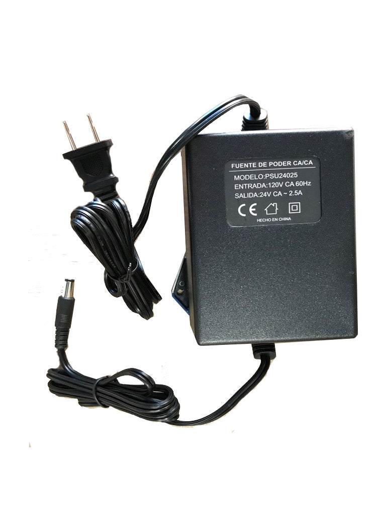 SAXXON PSU24025 - FUENTE DE PODER 24V CA / 2.5 AMPERES / CABLE 1.2 METROS-Fuentes de Poder y Adaptadores-SAXXON-Bsai Seguridad & Controles