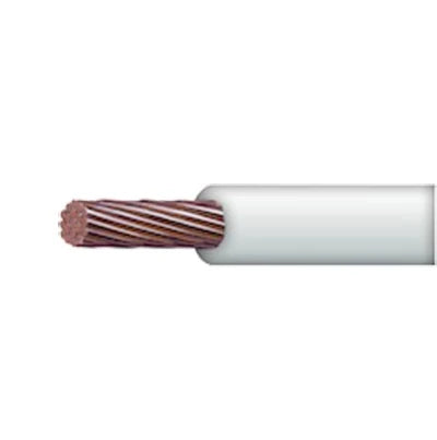 CABLE 10 AWG COLOR BLANCO,CONDUCTOR DE COBRE SUAVE CABLEADO. AISLAMIENTO DE PVC, AUTOEXTINGUIBLE. BOBINA 100 MTS-Cableado-INDIANA-Bsai Seguridad & Controles
