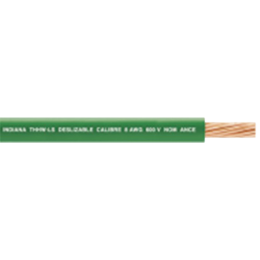 CABLE 16 AWG COLOR VERDE,CONDUCTOR DE COBRE SUAVE CABLEADO. AISLAMIENTO DE PVC, AUTO-EXTINGUIBLE.BOBINA DE 100 MTS-Cableado-INDIANA-SLY-316-GRN/100-Bsai Seguridad & Controles