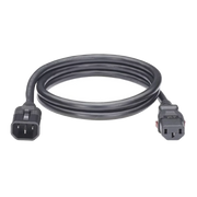 CABLE DE ALIMENTACIÓN ELÉCTRICA CON BLOQUEO DE SEGURIDAD, DE IEC C14 A IEC C13, 1.2 METROS DE LARGO, COLOR NEGRO, 1 PIEZA-PDU-HOFFMAN-EP1314048X125-Bsai Seguridad & Controles