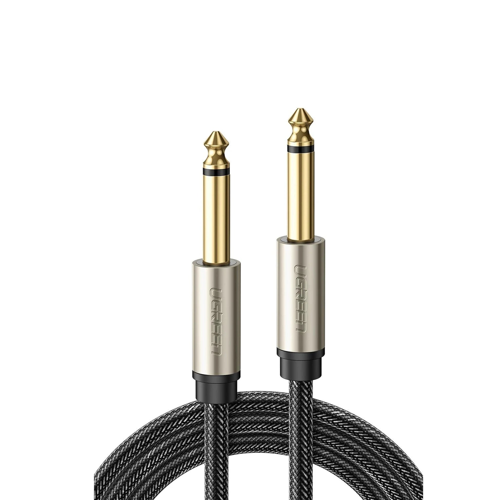 CABLE DE AUDIO 6.5MM MACHO A 6.5MM MACHO 5 METROS COLOR NEGRO-Megafonia y Audioevacuacion-UGREEN-Bsai Seguridad & Controles