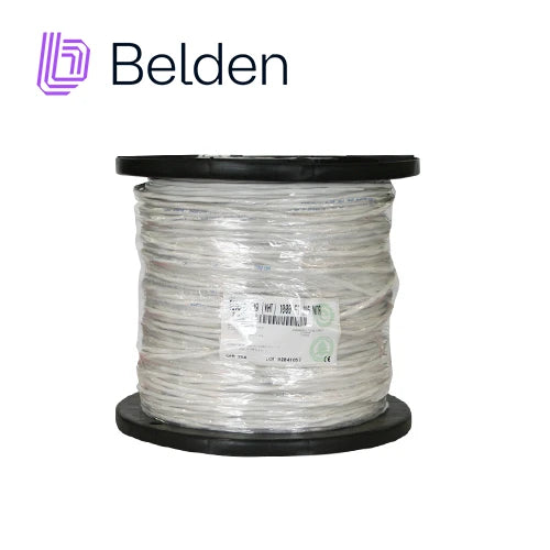 CABLE DE AUDIO COMERCIAL Y SEGURIDAD BELDEN 5200FE 0091000 / INTERIOR / BLANCO / 2 CONDUCTORES / 16 AWG / FORRO PVC / CMR / BLINDADO / BOBINA / 1,000 PIES 305 METROS-Audio / Control / Intrusión-BELDEN-5200FE 0091000-Bsai Seguridad & Controles