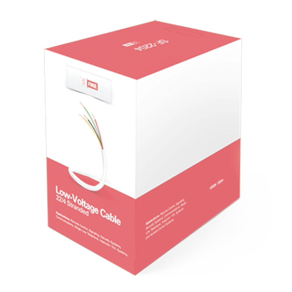 CABLE DE COBRE INDUSTRIAL, 4 CONDUCTORES CALIBRE 22 DE COLOR BLANCO, BOBINA DE 152.5 METROS ( 500 FT )-Cableado-SFIRE-Bsai Seguridad & Controles