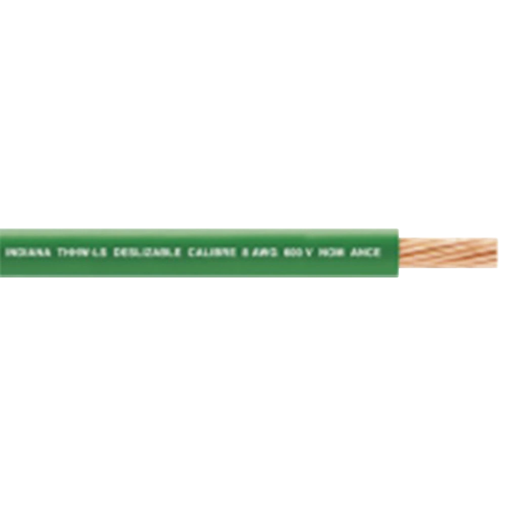 CABLE DE COBRE RECUBIERTO THW-LS CALIBRE 4 AWG 19 HILOS COLOR VERDE (100 METROS)-Cableado-INDIANA-Bsai Seguridad & Controles
