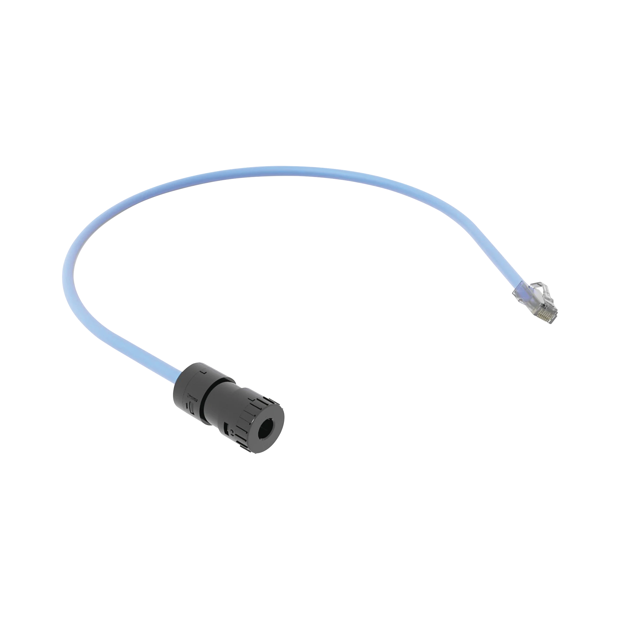 CABLE DE CONEXIÓN EN CAMPO JACK A PLUG RJ45, CATEGORÍA 6A, CMP (PLENUM), 0.5 METROS, COLOR AZUL-Patch Cords-PANDUIT-Bsai Seguridad & Controles