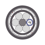 CABLE DE FIBRA ÓPTICA AÉREA (ADSS) G.652D ARMADA ANTI ROEDOR, DIELÉCTRICA, MONOMODO 6 HILOS, SPAN 200, PRECIO POR METRO-Redes FTTH/PON-LINKEDPRO BY FIBERHOME-Bsai Seguridad & Controles