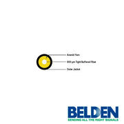 CABLE DE FIBRA ÓPTICA DROP 1 FIBRA ITU G.657.B3 FDCP001R9NBY BELDEN 1476FT 450 MTO-Cable de Fibra Optica-BELDEN-Bsai Seguridad & Controles