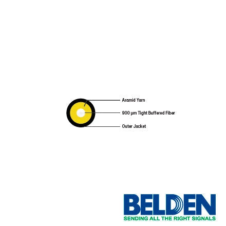 CABLE DE FIBRA ÓPTICA DROP 1 FIBRA ITU G.657.B3 FDCP001R9NBY BELDEN 1476FT 450 MTO-Cable de Fibra Optica-BELDEN-Bsai Seguridad & Controles