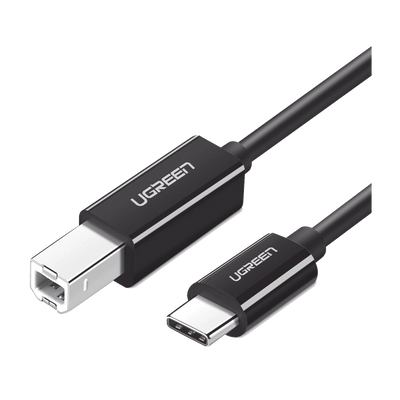 CABLE DE IMPRESORA O ESCÁNER USB-C | 1M (6 PIES) | USB TIPO C A USB 2.0 TIPO B | SOPORTA THUNDERBOLT 3 | ALTA VELOCIDAD | DAC | COMPATIBLE CON BROTHER HP, CANON, LEXMARK, EPSON, DELL, XEROX, SAMSUNG, ETC.