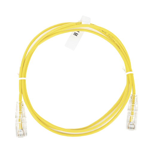 CABLE DE PARCHEO SLIM UTP CAT6 - 1 METRO, AMARILLO, DIÁMETRO REDUCIDO (28 AWG)-Patch Cords-LINKEDPRO BY EPCOM-LP-UT6-100-YE-28-Bsai Seguridad & Controles