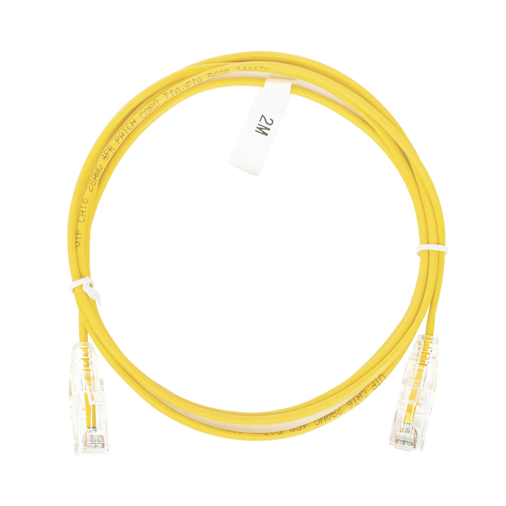 CABLE DE PARCHEO SLIM UTP CAT6 - 2 M AMARILLO DIÁMETRO REDUCIDO (28 AWG)-Patch Cords-LINKEDPRO BY EPCOM-Bsai Seguridad & Controles