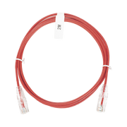 CABLE DE PARCHEO SLIM UTP CAT6 - 2 M ROJO DIÁMETRO REDUCIDO (28 AWG)-Patch Cords-LINKEDPRO BY EPCOM-Bsai Seguridad & Controles