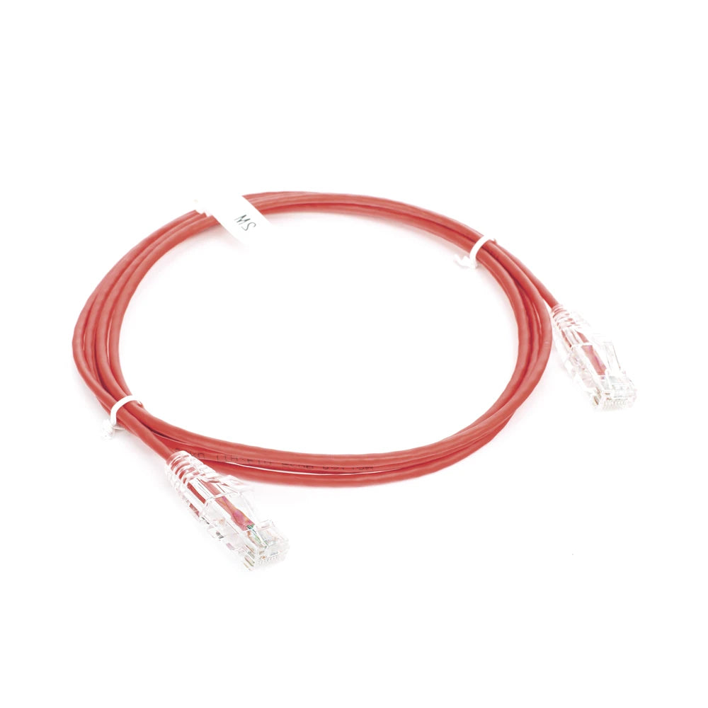 CABLE DE PARCHEO SLIM UTP CAT6 - 2 M ROJO DIÁMETRO REDUCIDO (28 AWG)-Patch Cords-LINKEDPRO BY EPCOM-Bsai Seguridad & Controles