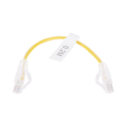 CABLE DE PARCHEO SLIM UTP CAT6 - 20 CM AMARILLO DIÁMETRO REDUCIDO (28 AWG)-Patch Cords-LINKEDPRO BY EPCOM-Bsai Seguridad & Controles