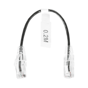 CABLE DE PARCHEO SLIM UTP CAT6 - 20 CM NEGRO DIÁMETRO REDUCIDO (28 AWG)-Patch Cords-LINKEDPRO BY EPCOM-Bsai Seguridad & Controles