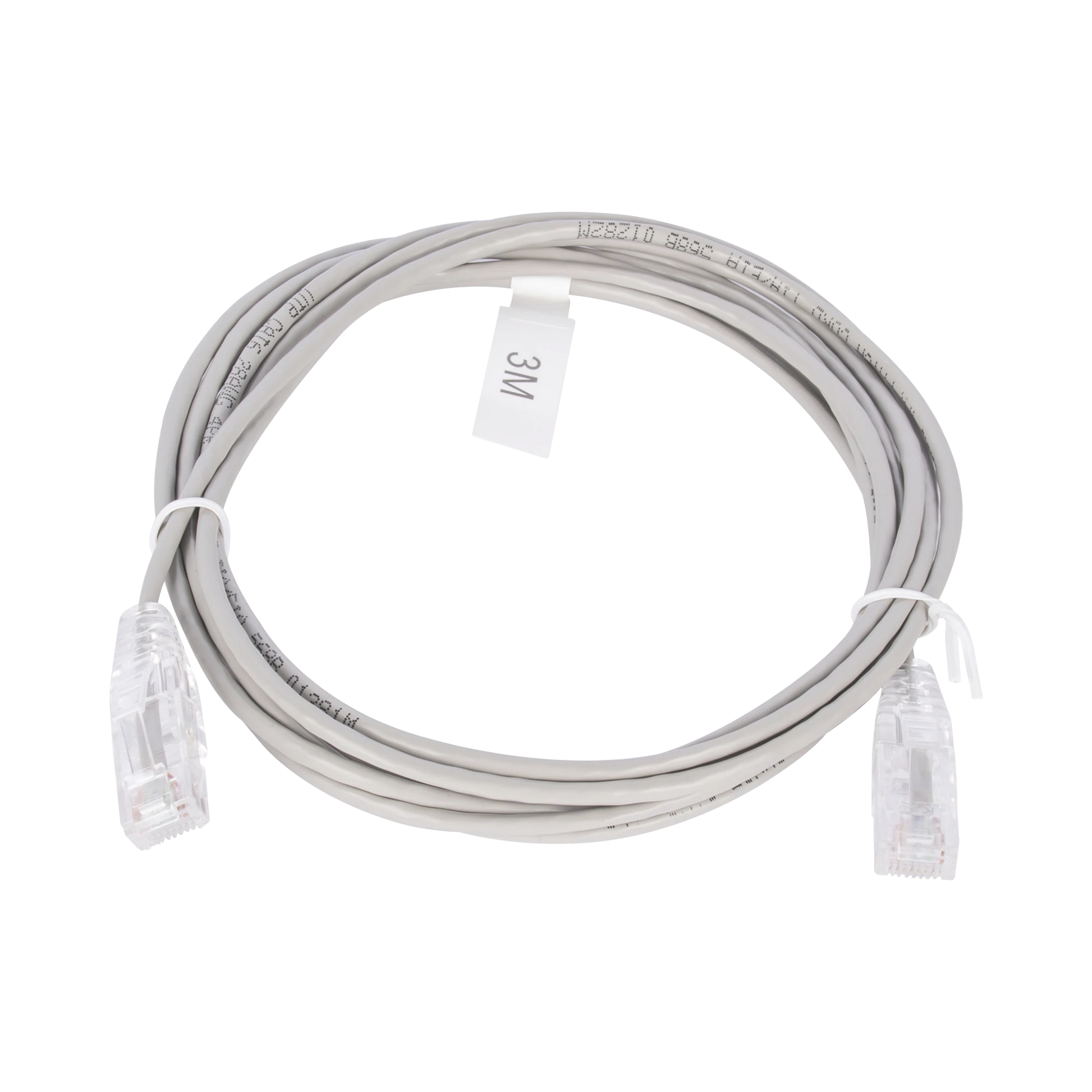CABLE DE PARCHEO SLIM UTP CAT6 - 3 M GRIS DIÁMETRO REDUCIDO (28 AWG)-Patch Cords-LINKEDPRO BY EPCOM-Bsai Seguridad & Controles
