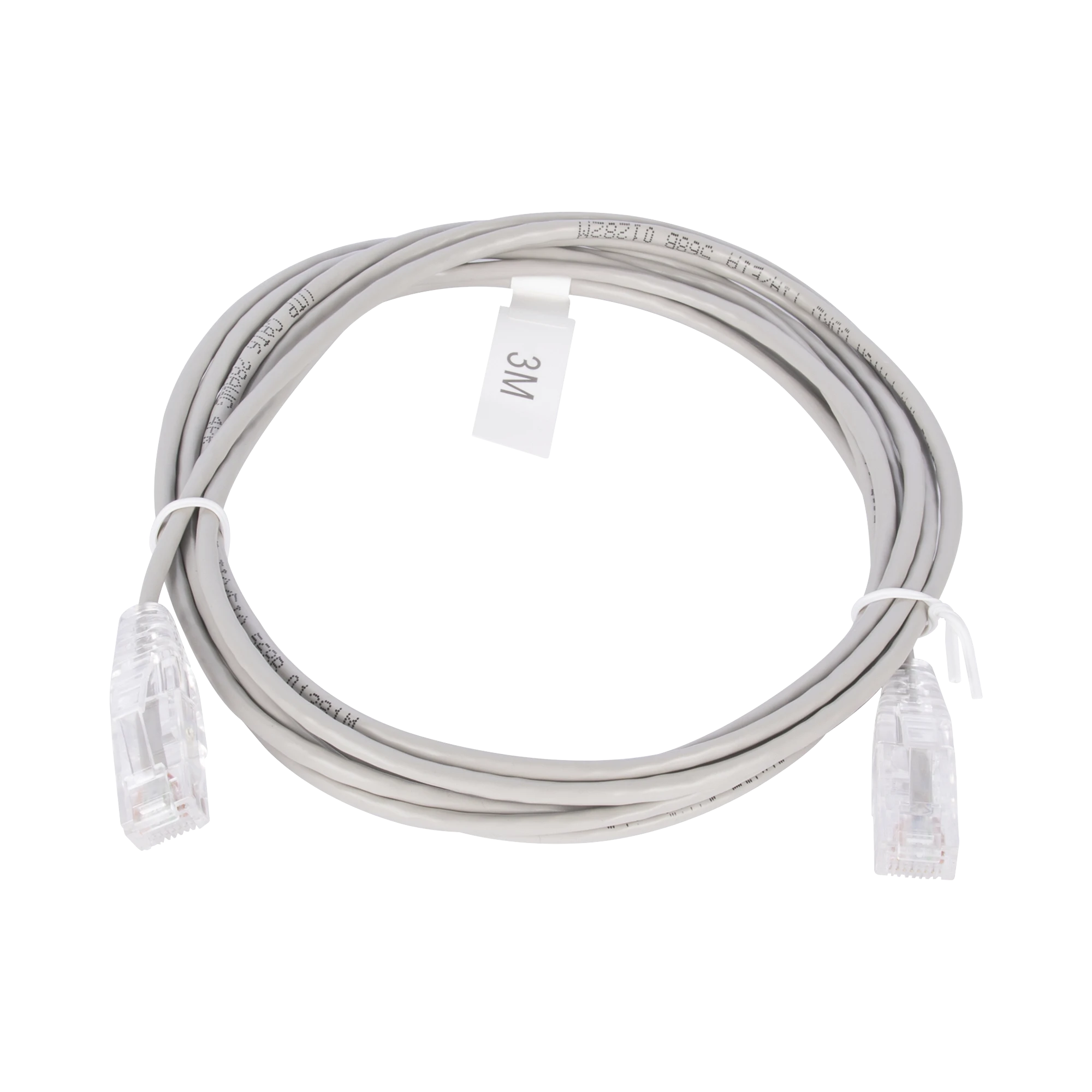 CABLE DE PARCHEO SLIM UTP CAT6 - 3 M GRIS DIÁMETRO REDUCIDO (28 AWG)-Patch Cords-LINKEDPRO BY EPCOM-Bsai Seguridad & Controles
