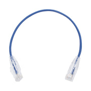 CABLE DE PARCHEO SLIM UTP CAT6 - 30 CM AZUL DIÁMETRO REDUCIDO (28 AWG)-Cableado-LINKEDPRO BY EPCOM-Bsai Seguridad & Controles