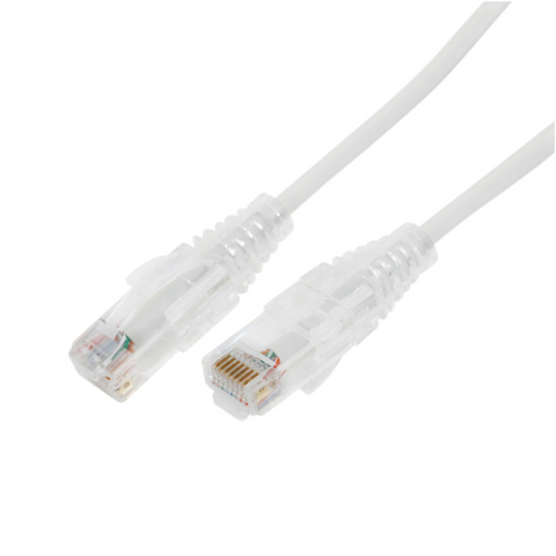 CABLE DE PARCHEO SLIM UTP CAT6A - .5 M BLANCO, DIÁMETRO REDUCIDO (28 AWG)-Cableado-LINKEDPRO BY EPCOM-LP-UT6A-05-WH28-Bsai Seguridad & Controles