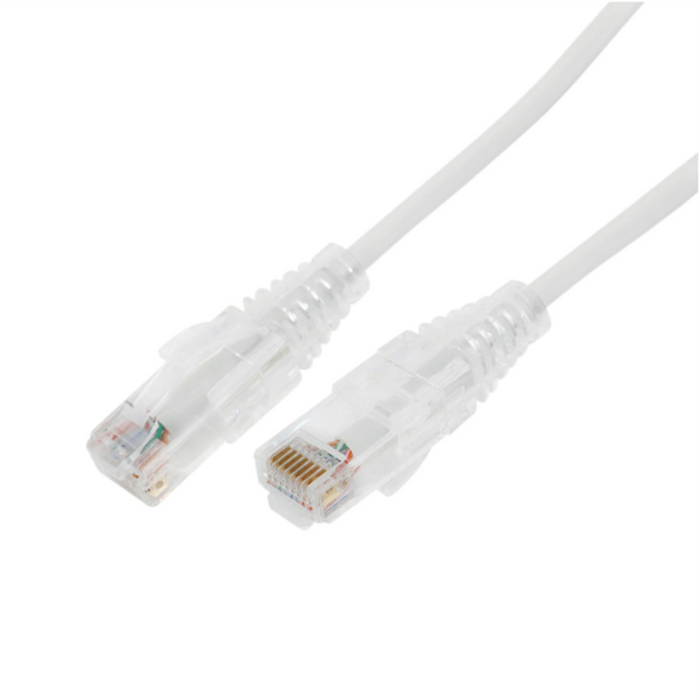 CABLE DE PARCHEO SLIM UTP CAT6A - .5 M BLANCO, DIÁMETRO REDUCIDO (28 AWG)-Cableado-LINKEDPRO BY EPCOM-LP-UT6A-05-WH28-Bsai Seguridad & Controles