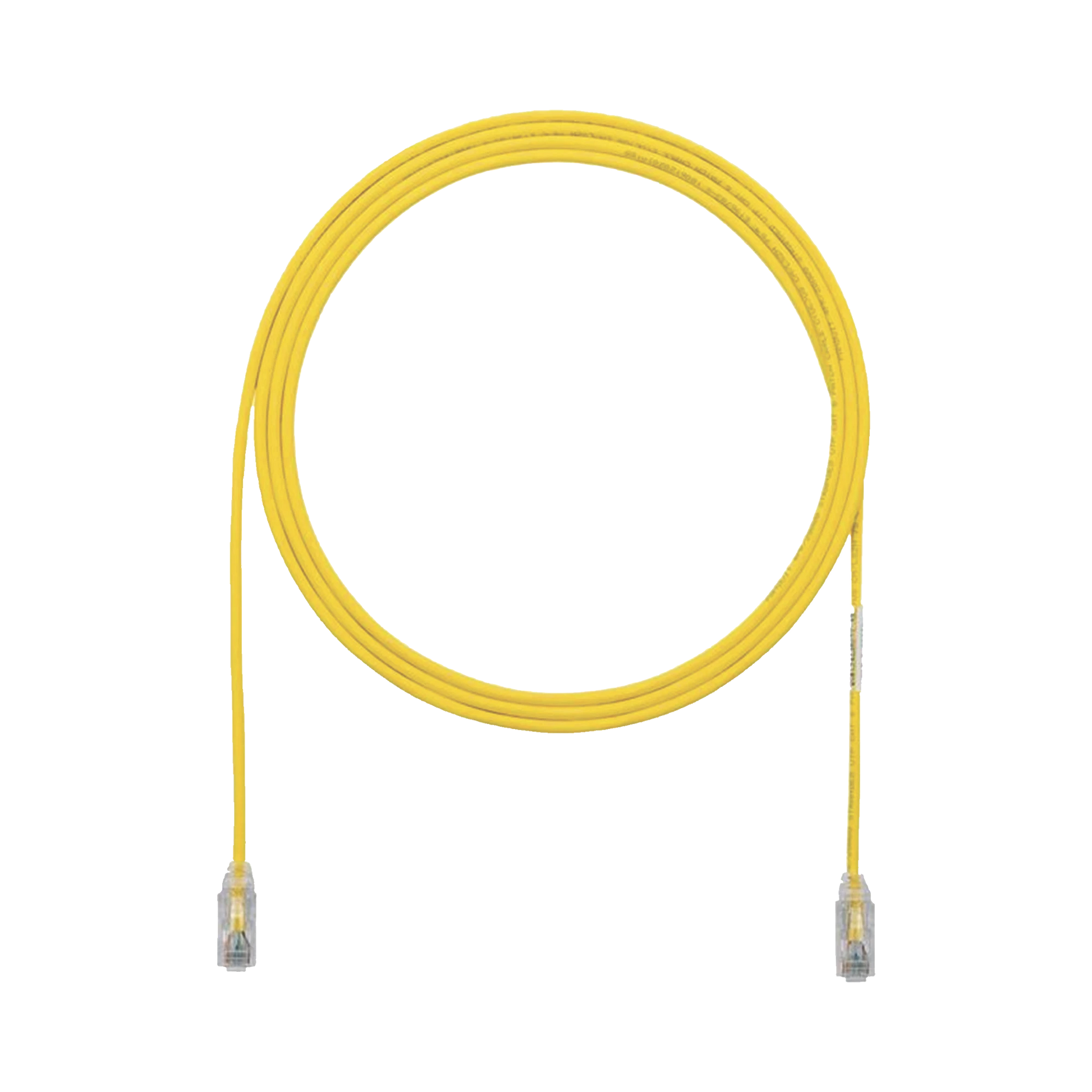 CABLE DE PARCHEO TX6, UTP CAT6, DIÁMETRO REDUCIDO (28AWG), COLOR AMARILLO, 1FT-Cableado-PANDUIT-Bsai Seguridad & Controles