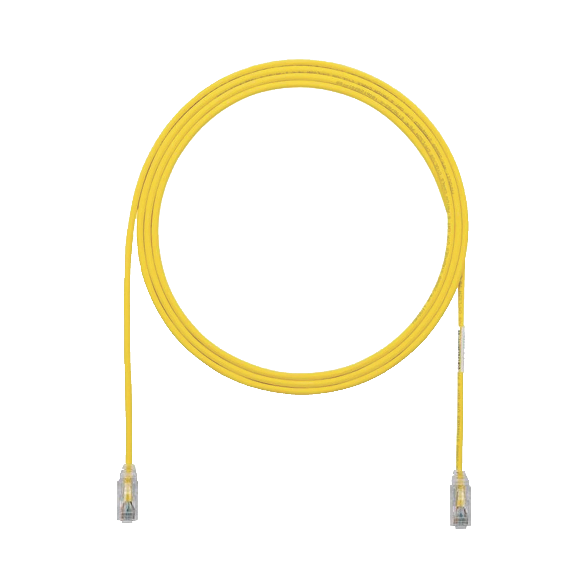 CABLE DE PARCHEO TX6, UTP CAT6, DIÁMETRO REDUCIDO (28AWG), COLOR AMARILLO, 1FT-Cableado-PANDUIT-Bsai Seguridad & Controles