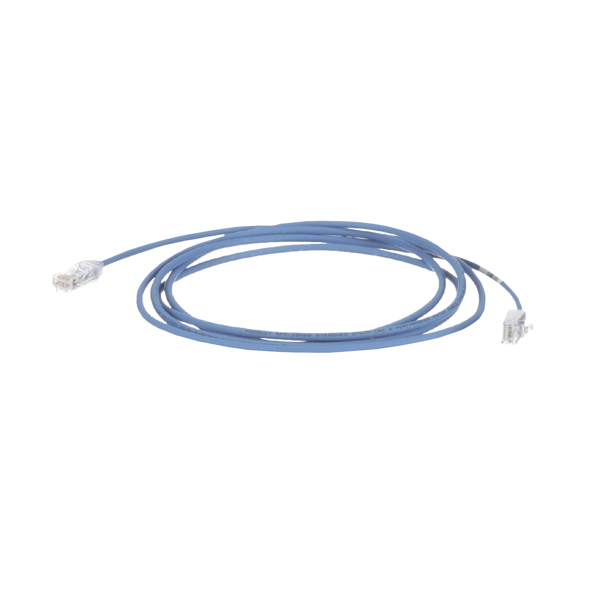 CABLE DE PARCHEO TX6, UTP CAT6, DIÁMETRO REDUCIDO (28AWG), COLOR AZUL, 65FT-Cableado-PANDUIT-Bsai Seguridad & Controles