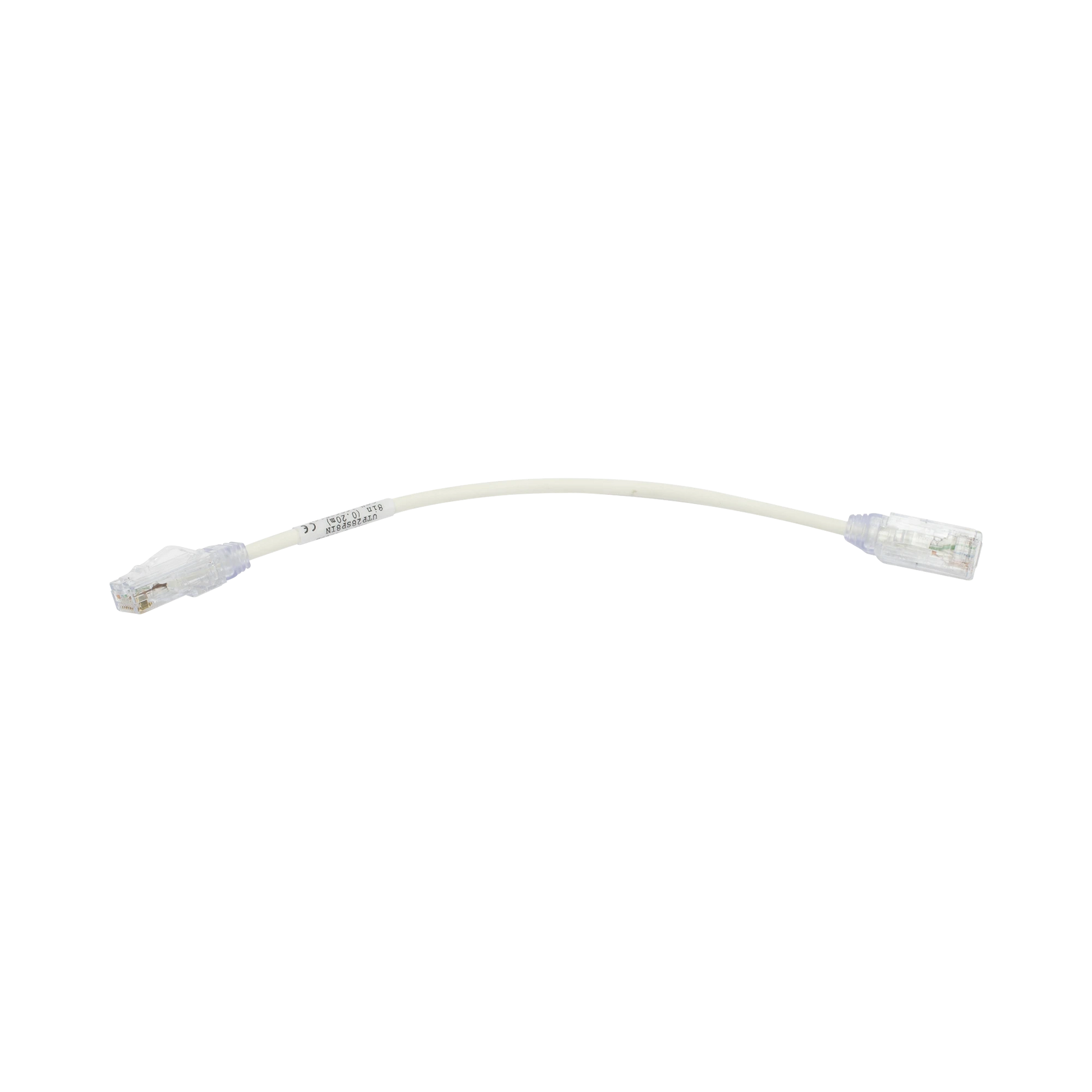 CABLE DE PARCHEO TX6, UTP CAT6, DIÁMETRO REDUCIDO (28AWG), COLOR BLANCO, 8IN (20.2CM)-Patch Cords-PANDUIT-Bsai Seguridad & Controles