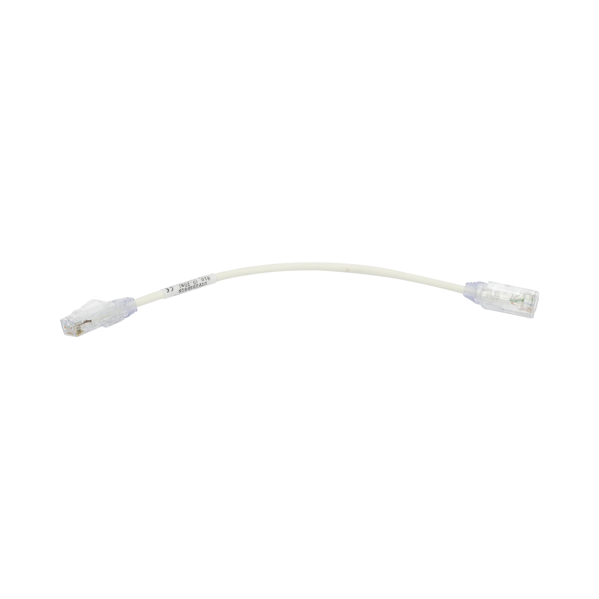 CABLE DE PARCHEO TX6, UTP CAT6, DIÁMETRO REDUCIDO (28AWG), COLOR BLANCO, 8IN (20.2CM)-Patch Cords-PANDUIT-Bsai Seguridad & Controles