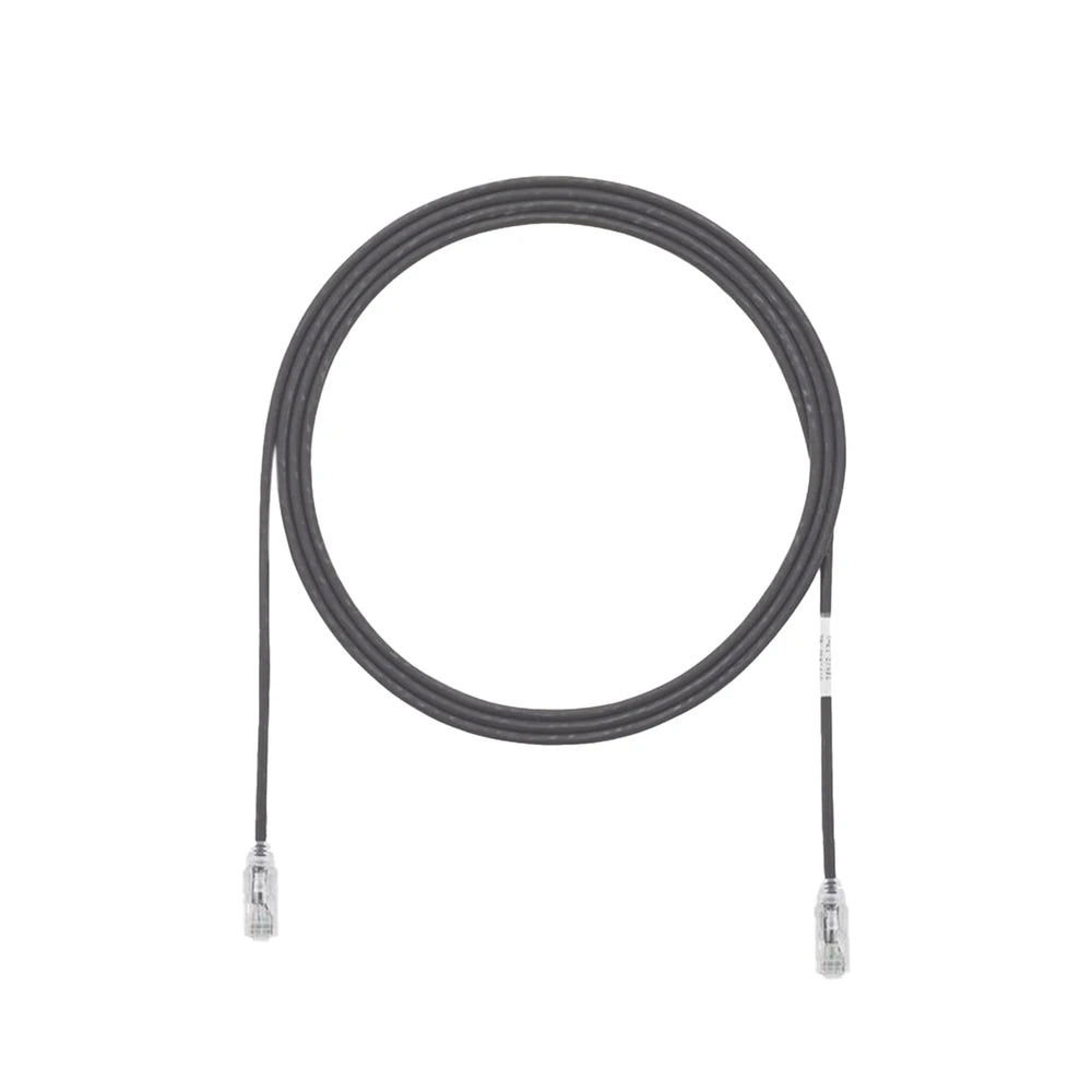 CABLE DE PARCHEO TX6, UTP CAT6, DIÁMETRO REDUCIDO (28AWG), COLOR NEGRO, 8IN (20.2CM)-Cableado de Cobre-PANDUIT-Bsai Seguridad & Controles
