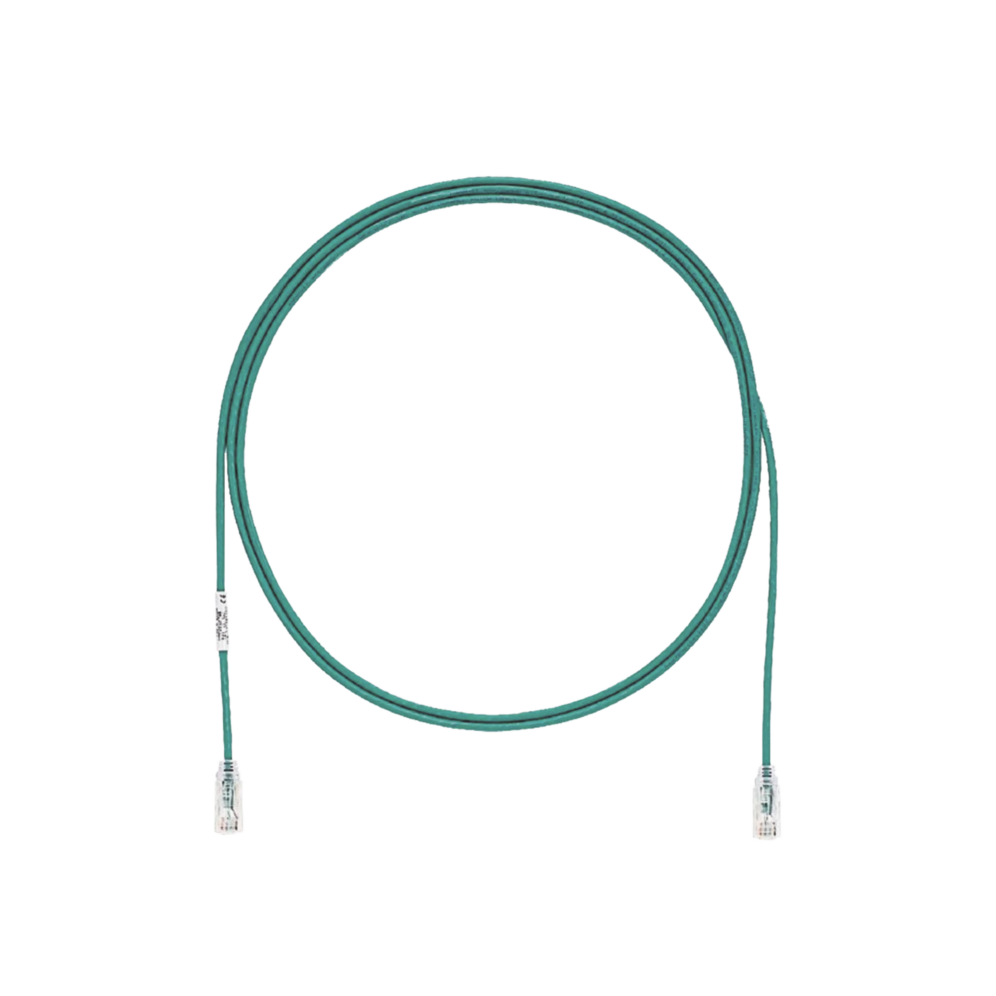 CABLE DE PARCHEO TX6, UTP CAT6, DIÁMETRO REDUCIDO (28AWG), COLOR VERDE, 30FT-Cableado de Cobre-PANDUIT-Bsai Seguridad & Controles