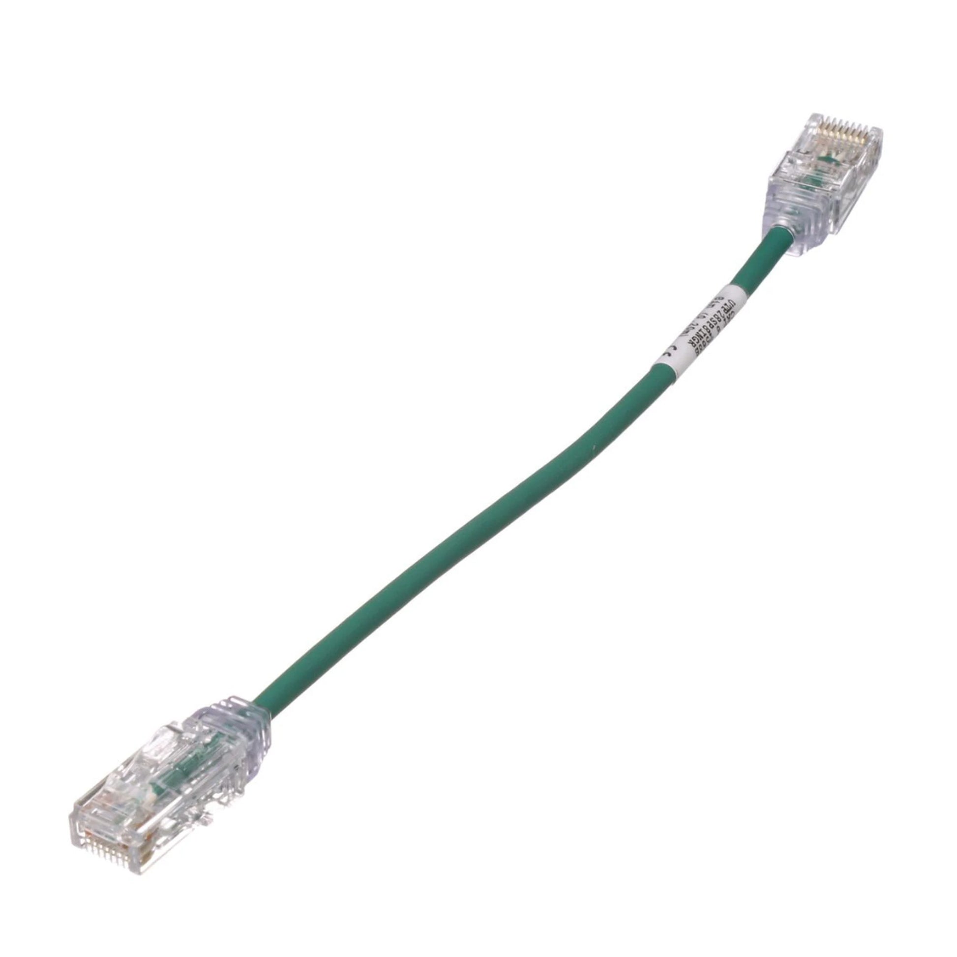 CABLE DE PARCHEO TX6, UTP CAT6, DIÁMETRO REDUCIDO (28AWG), COLOR VERDE, 8IN (20.2CM)-Cableado-PANDUIT-Bsai Seguridad & Controles